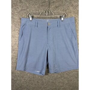 Southern‎ Tide Striped Performance Shorts Mens W36 Golf Casual Blue